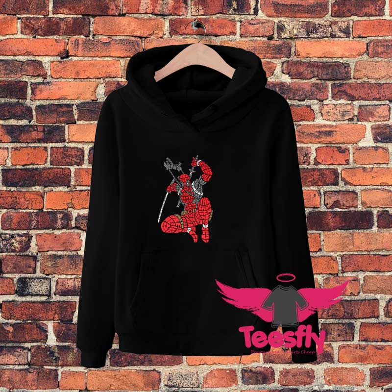 New Custom Deadpool Word Art Calligram Hoodie