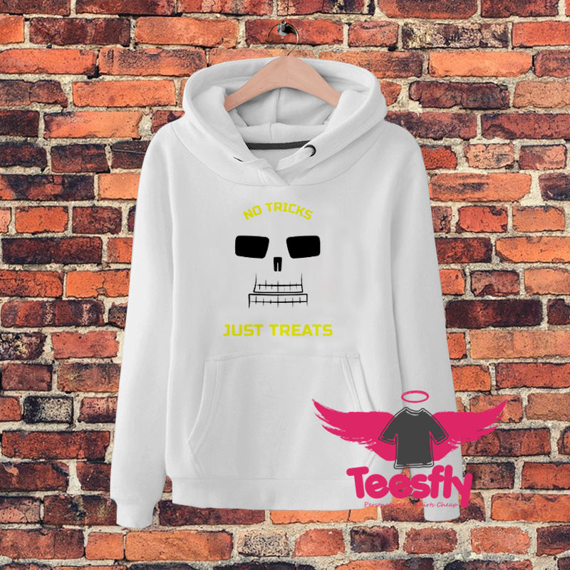 No Tricks Just Treats Skeleton Face Hoodie