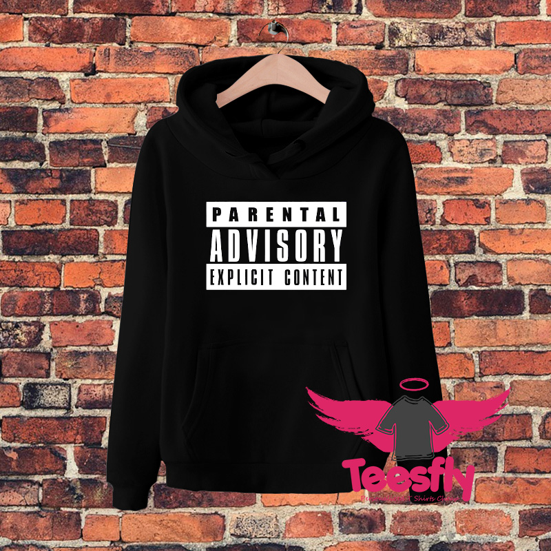 Parental Advisory Explicit Content Logo Hoodie