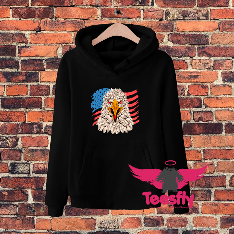 Patriotic Eagle Th July American Flag Hoodie