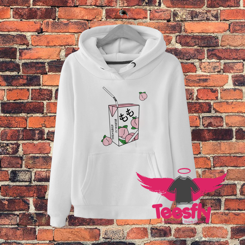 Peach Juice Japanese Kawaii Hoodie