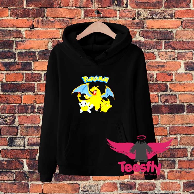 Pokemon Pikachu Charizard Squirtle Hoodie