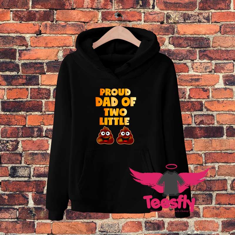 Proud Dad Of Two Poop Emojigkhgg Hoodie