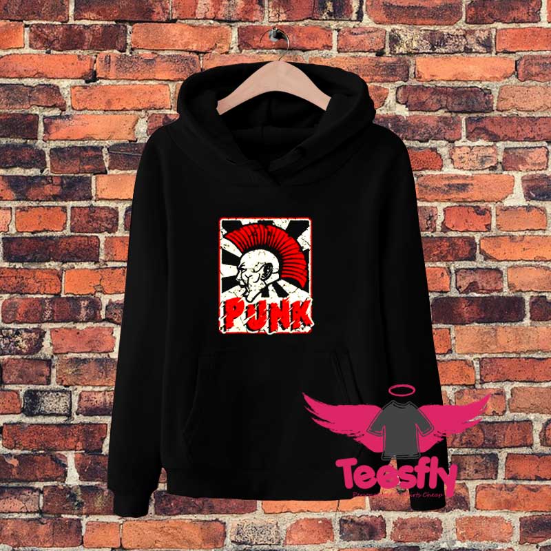 Punk Rock Skull Skeleton Rocker Hoodie