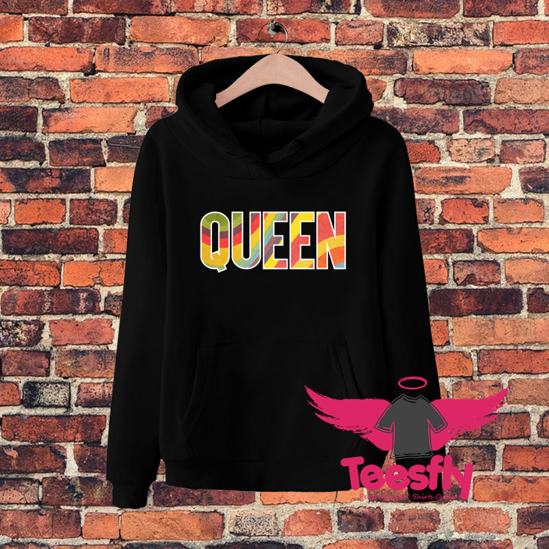 Queen Retro Colorful Quote Hoodie