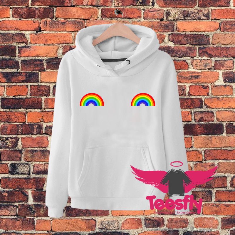 Rainbow Boob Logo Hoodie