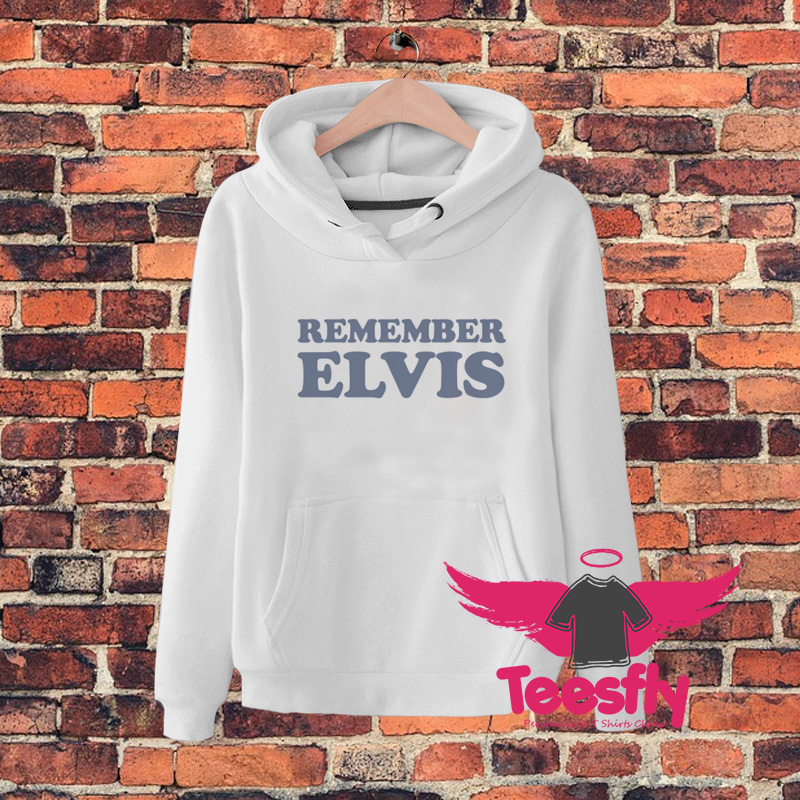 Remember Elvis Purple Quote Hoodie