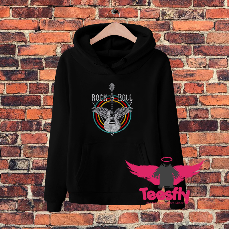 Rock and Roll Angel Guitar Hoodie