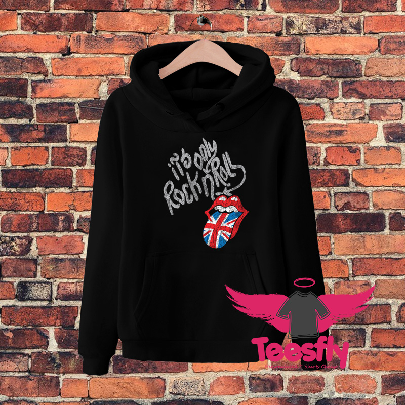 Rolling Stones Retro UK Flag Tongue Hoodie