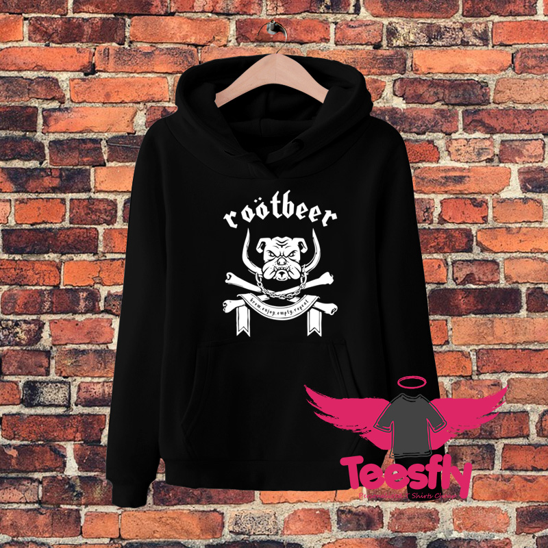 Root Beer Bulldog Skull Hoodie