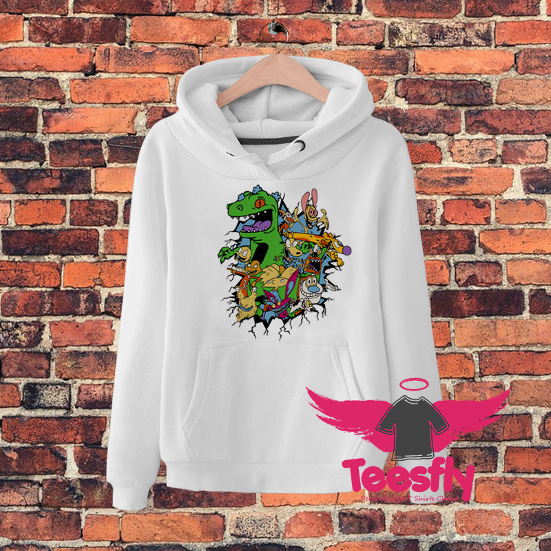 Rugrats Reptar And Nickelodeon All Star Hoodie