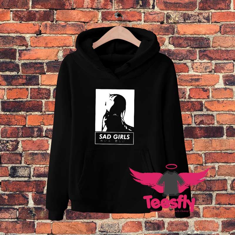 Sad Girl Anime Nu Goth Hoodie