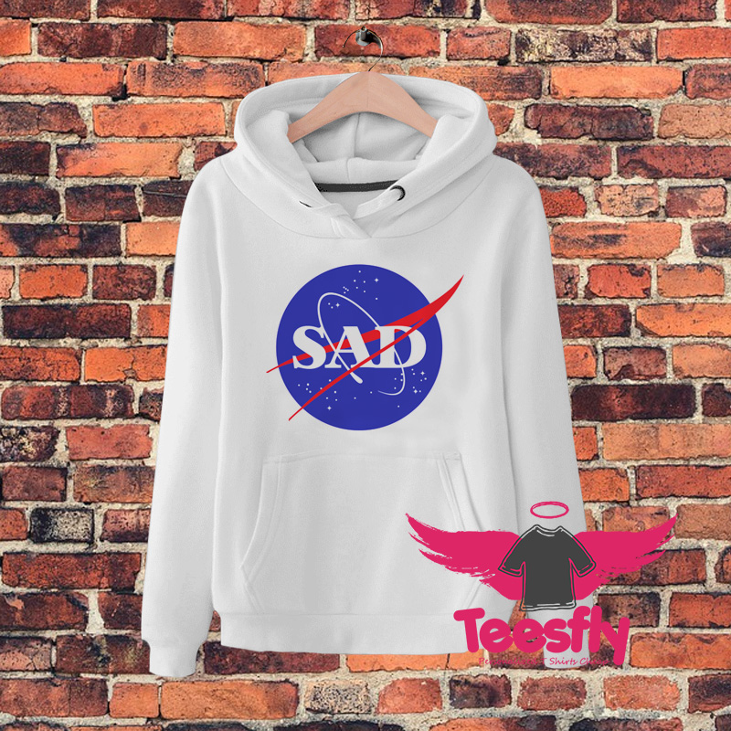 Sad Nasa Space Logo Hoodie