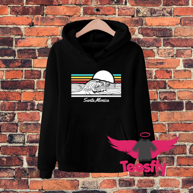 Santa Monica Beach Wave Hoodie