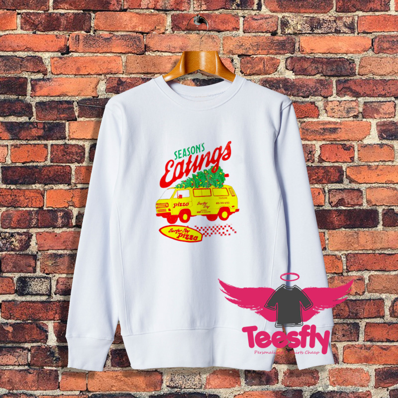 Stranger Things Seasons Eating Surfer Boy Pizza Sweatshirt