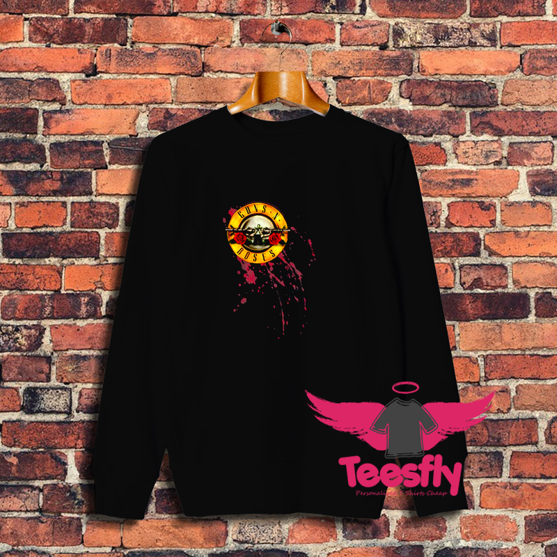 Guns N Roses Splatter Bullet Sweatshirt