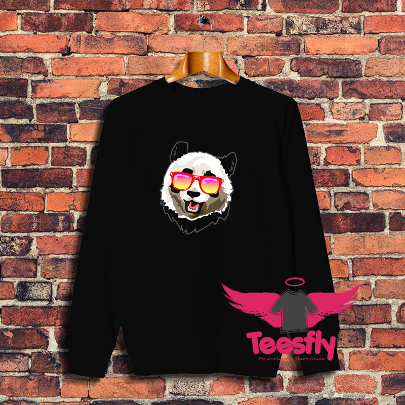 New Panda Bear Sunglasses Sweatshirt