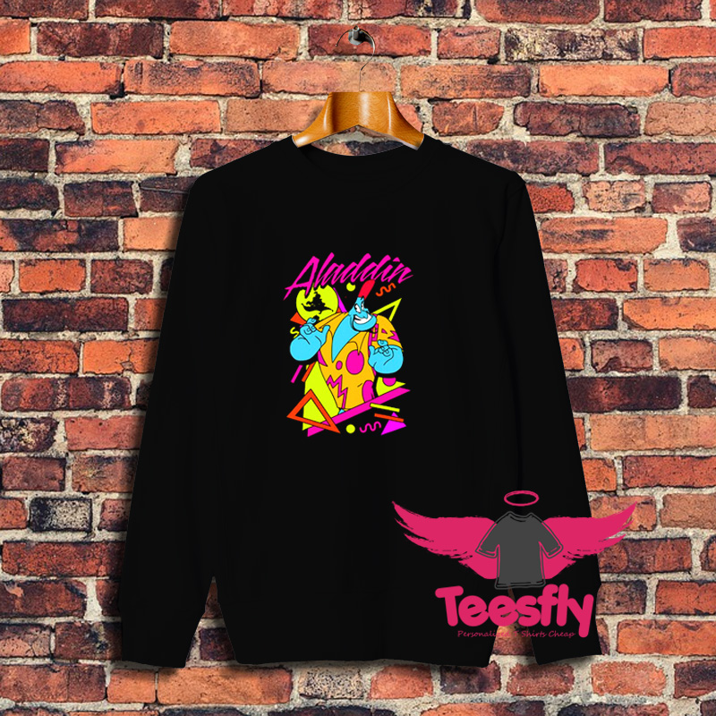 Aladdin Genie 90s Style Portrait Sweatshirt