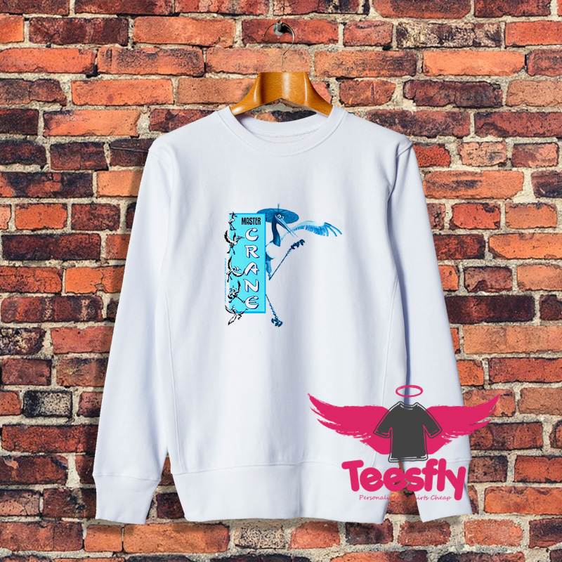 Master Crane Action Pose Banner Sweatshirt