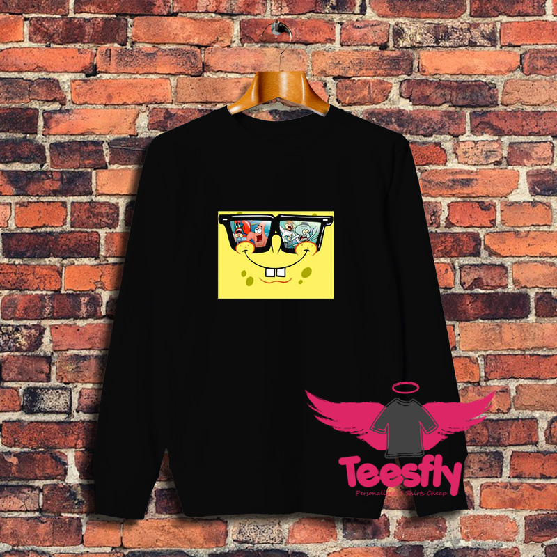 SpongeBob Sunglasses Face Sweatshirt