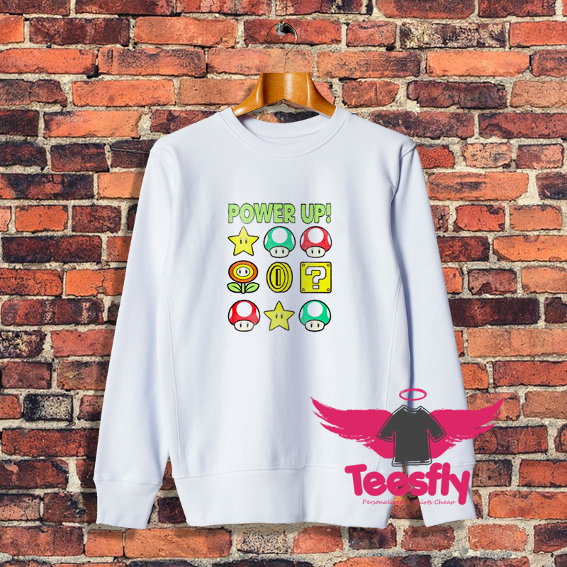 Super Mario Power Up Items Sweatshirt