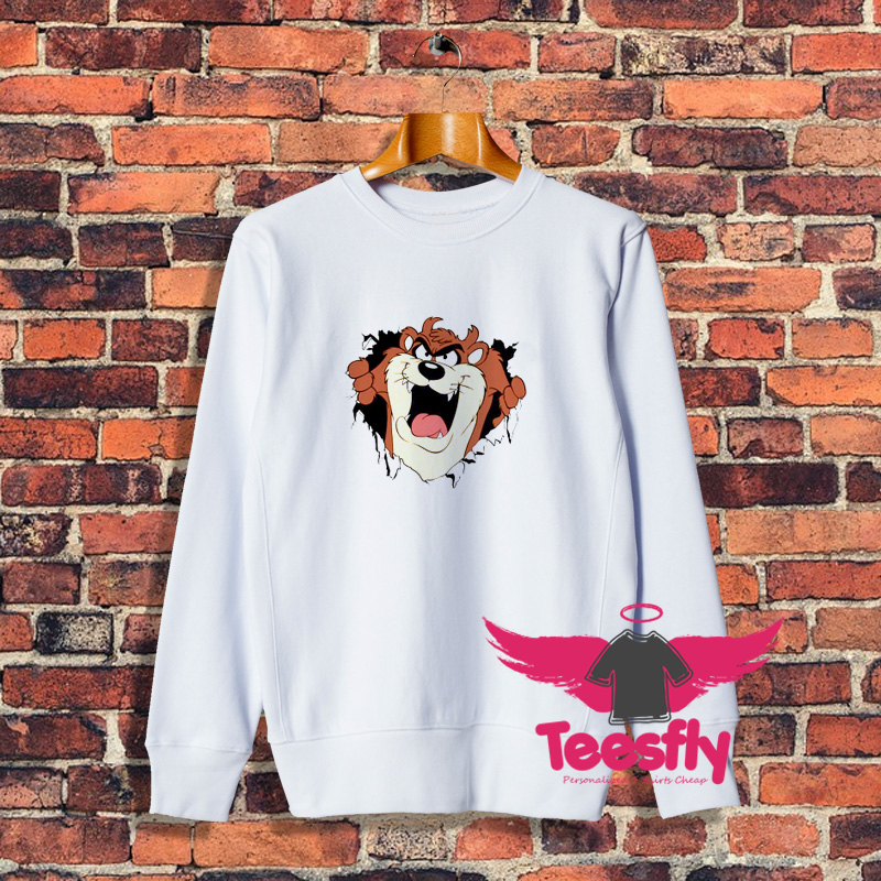 Taz Rip Through Portrait Sweatshirt