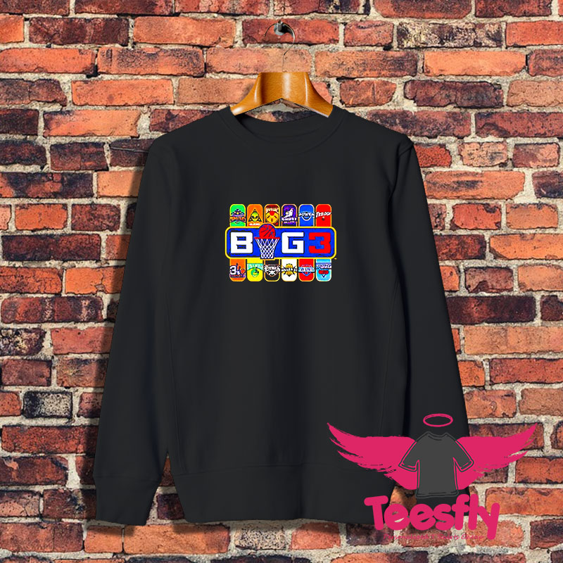 Big3 Logo Ice Cube Bassketball Sweatshirt