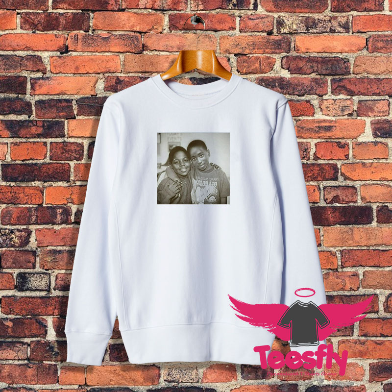 Photo Tupac And Biggie 2 black Boys Kids Sweatshirt