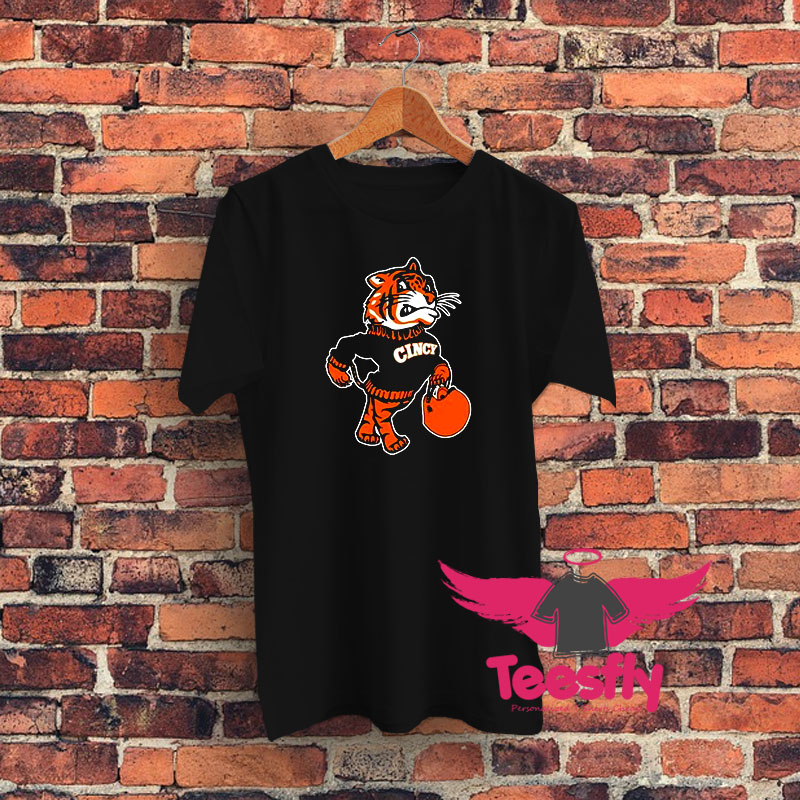 Cincinnati Bengals Fighting Mascot Graphic T Shirt