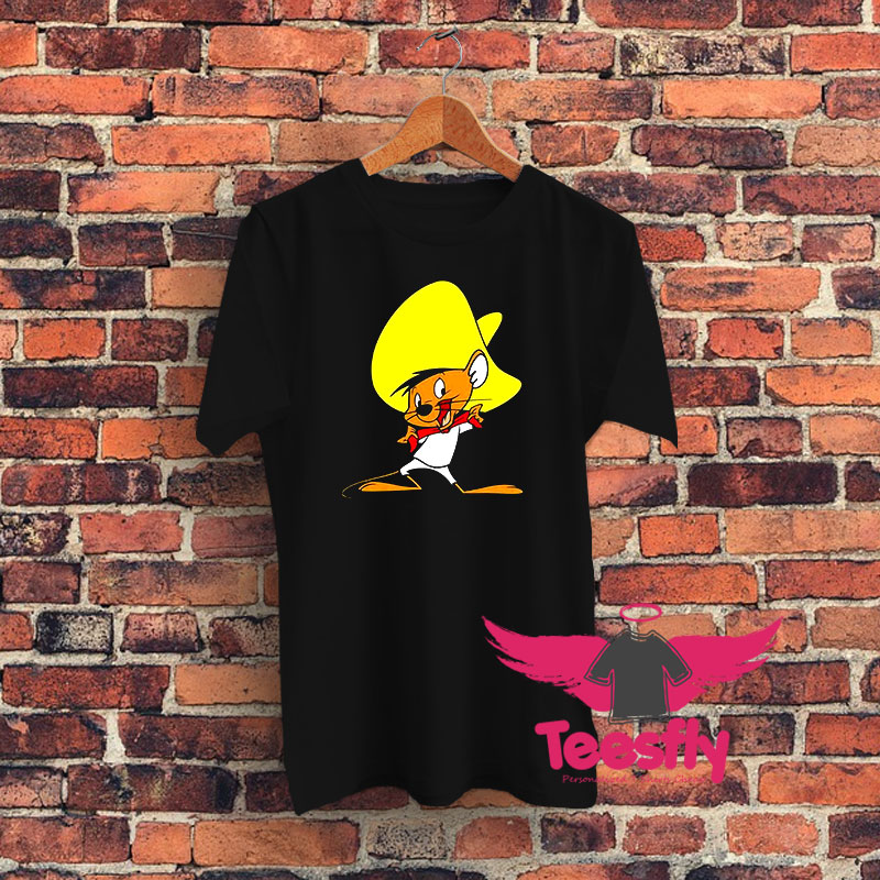 Funny Cartoon Speedy Gonzales Graphic T Shirt