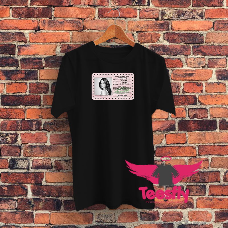 License Of Travel Card Lana Del Rey Graphic T Shirt