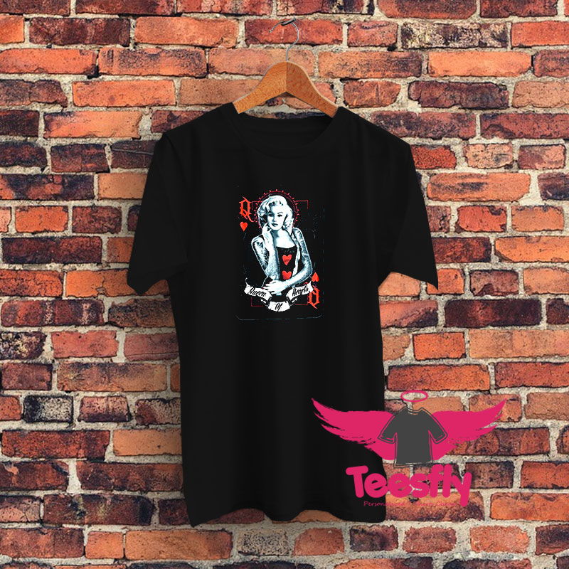 Marilyn Monroe Queen Of Hearts Graphic T Shirt