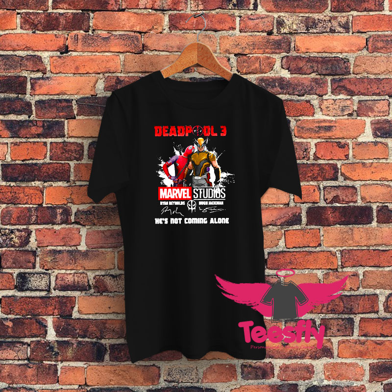 Marvel Studios Deadpool 3 Ryan Reynolds And Wolverines Graphic T Shirt