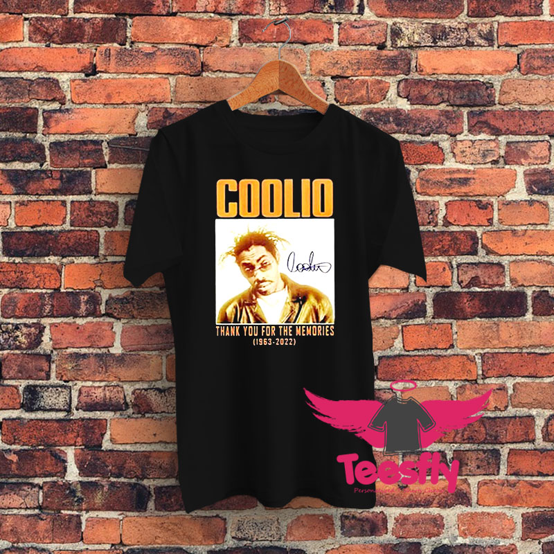 RIP Rapper Thank You For The Memories Coolio Graphic T Shirt