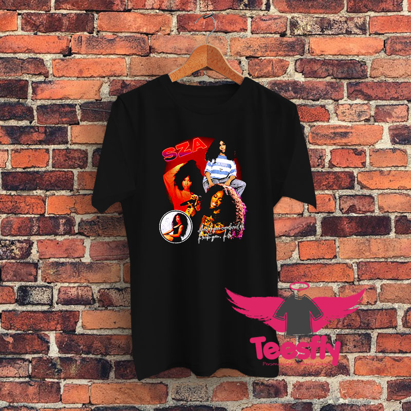 SZA Vintage Black Rap Graphic T Shirt