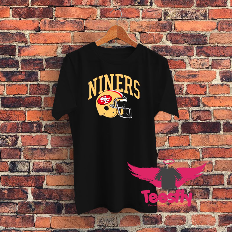 San Francisco 49ers Niners Helmet Retro Graphic T Shirt