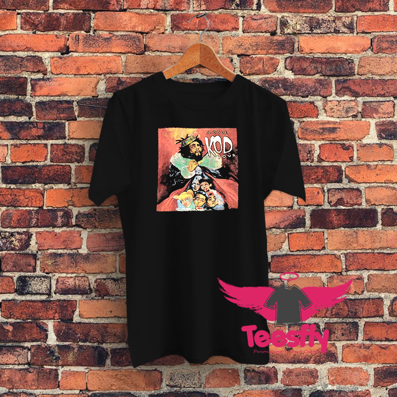 Vintage 2018 KOD J Cole Tour Graphic T Shirt