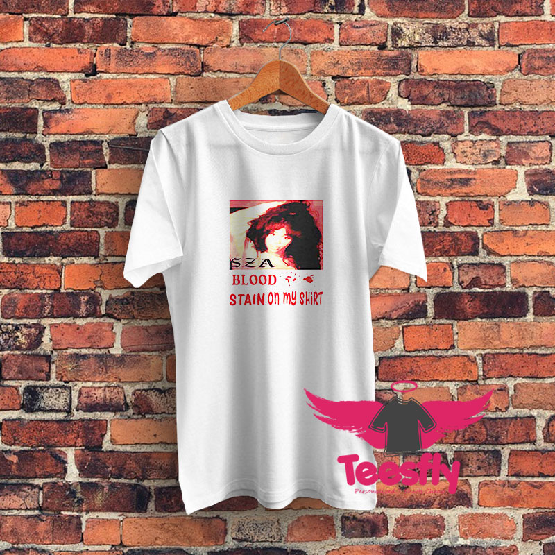 Vintage Album Photo Sza Bloodstain Graphic T Shirt