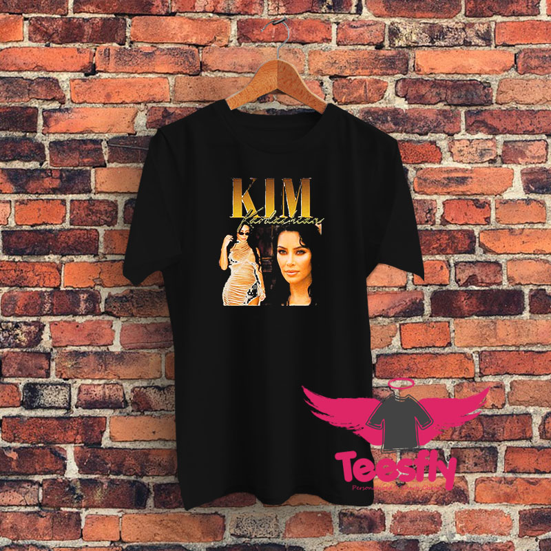 Vintage Portrait Kim Kardashian Graphic T Shirt
