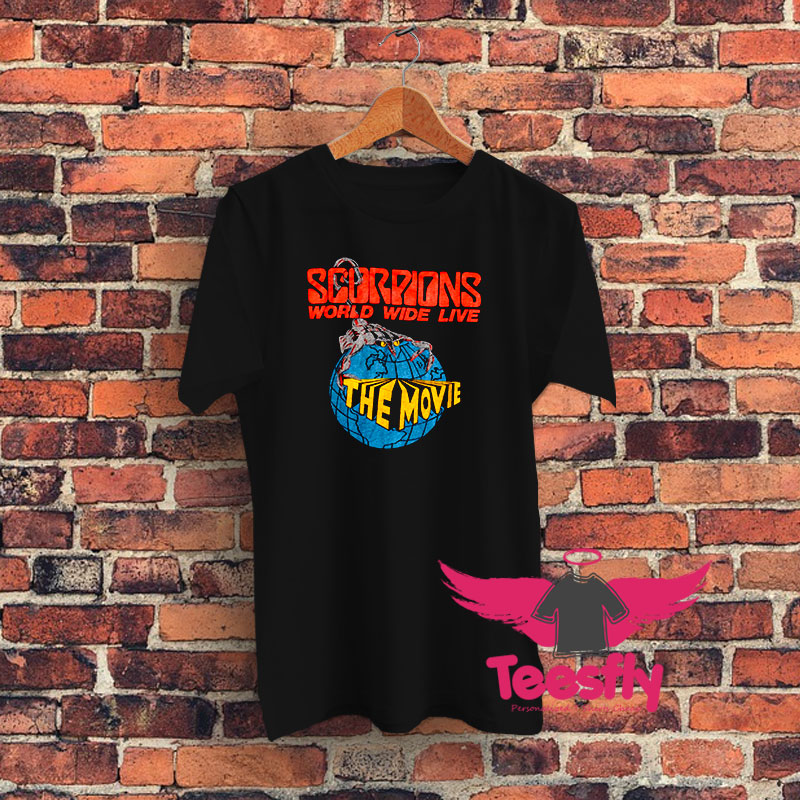 Vintage Scorpions World Wide Live The Movie Graphic T Shirt
