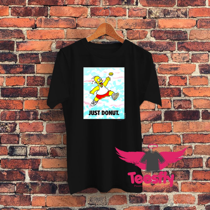 Vintage The Simpsons Homer Just Donut Graphic T Shirt